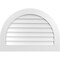 Ekena Millwork Round Top Surface Mount PVC Gable Vent: Non-Functional, w/ 3-1/2"W x 1"P Standard Frame, 36"W x 26"H GVPRT36X2601SN - alternate 1